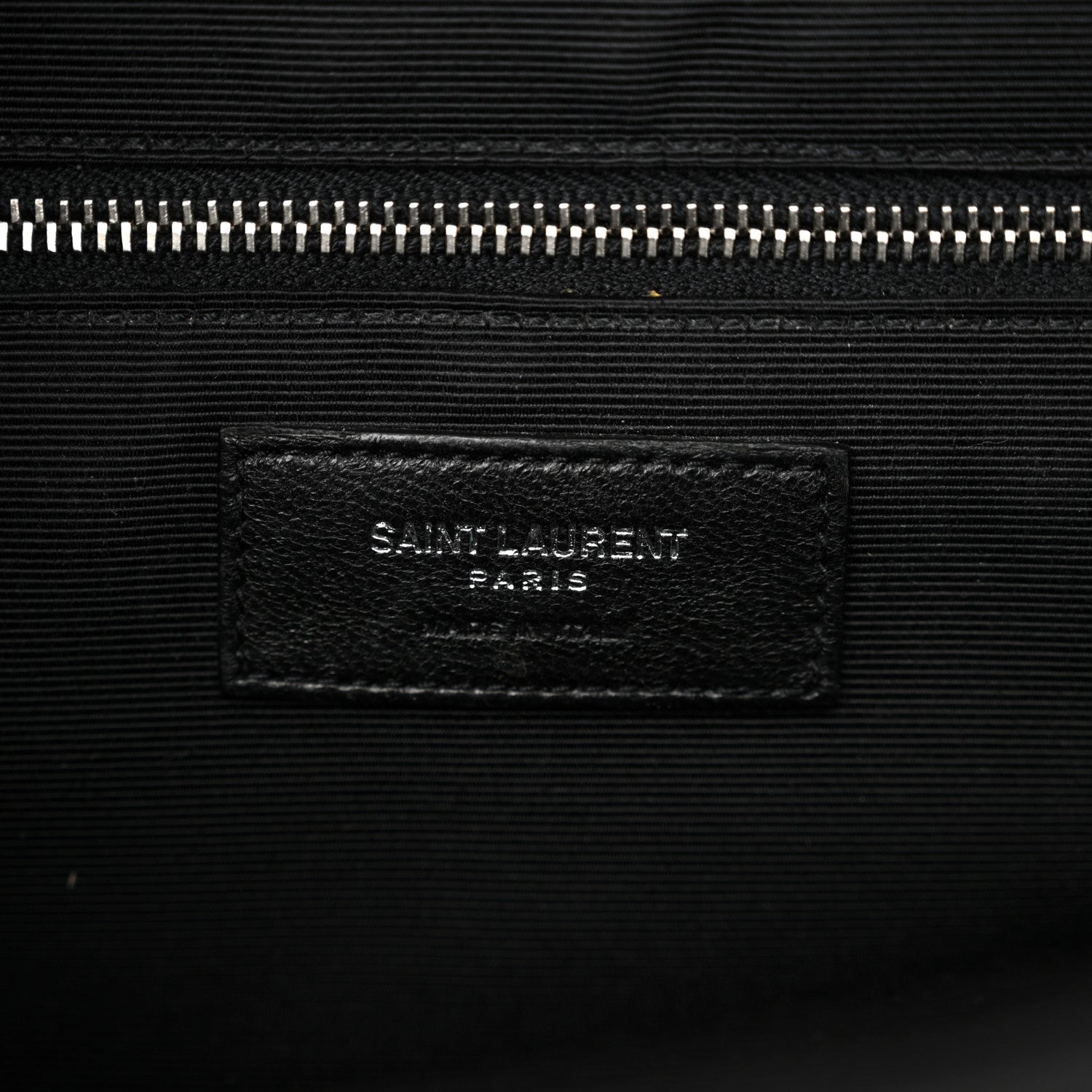 Saint Laurent Grain De Poudre Textured Mixed Matelasse Large Triquilt Monogram Satchel Black 6 of 13
