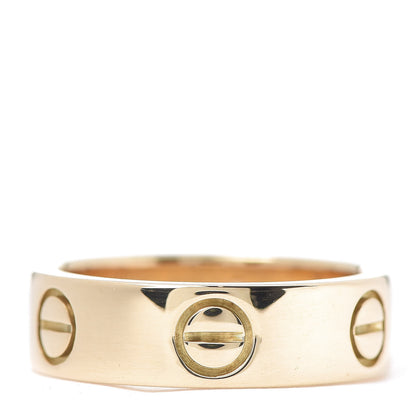 Cartier 18K Yellow Gold 5.5mm LOVE Ring 51 5.75 1 of 5