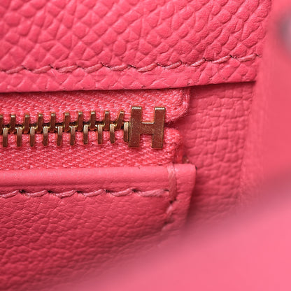 Hermes Epsom Kelly Sellier 25 Rose Azalee 18 of 33