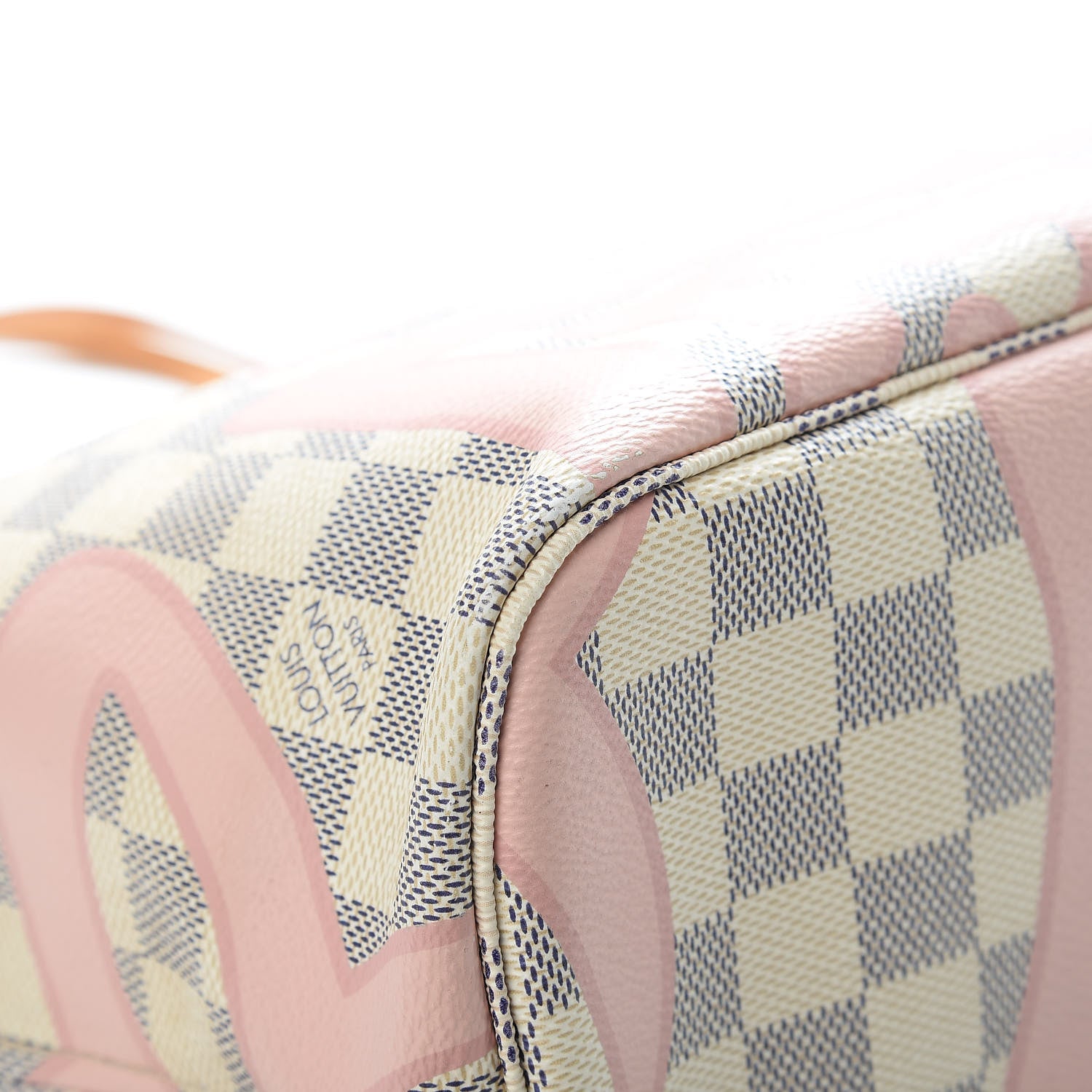 Louis Vuitton Damier Azur Tahitienne Neverfull MM 12 of 14