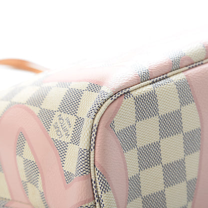 Louis Vuitton Damier Azur Tahitienne Neverfull MM 12 of 14