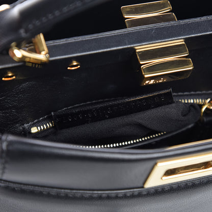 Fendi Nappa Mini Peekaboo Iconic Satchel Black 9 of 9