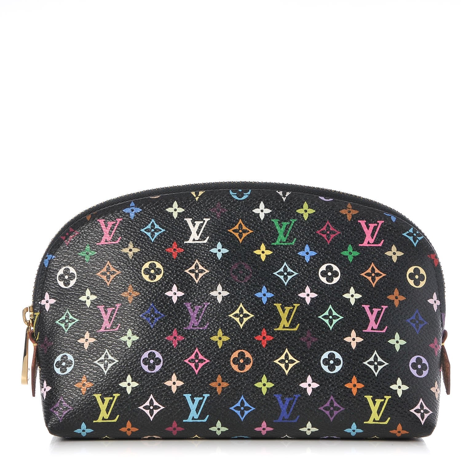 Louis Vuitton Monogram Multicolor Cosmetic Pouch Black Grenade 1 of 8