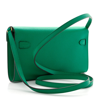Hermes Epsom Kelly Wallet To Go Vert Jade 3 of 12
