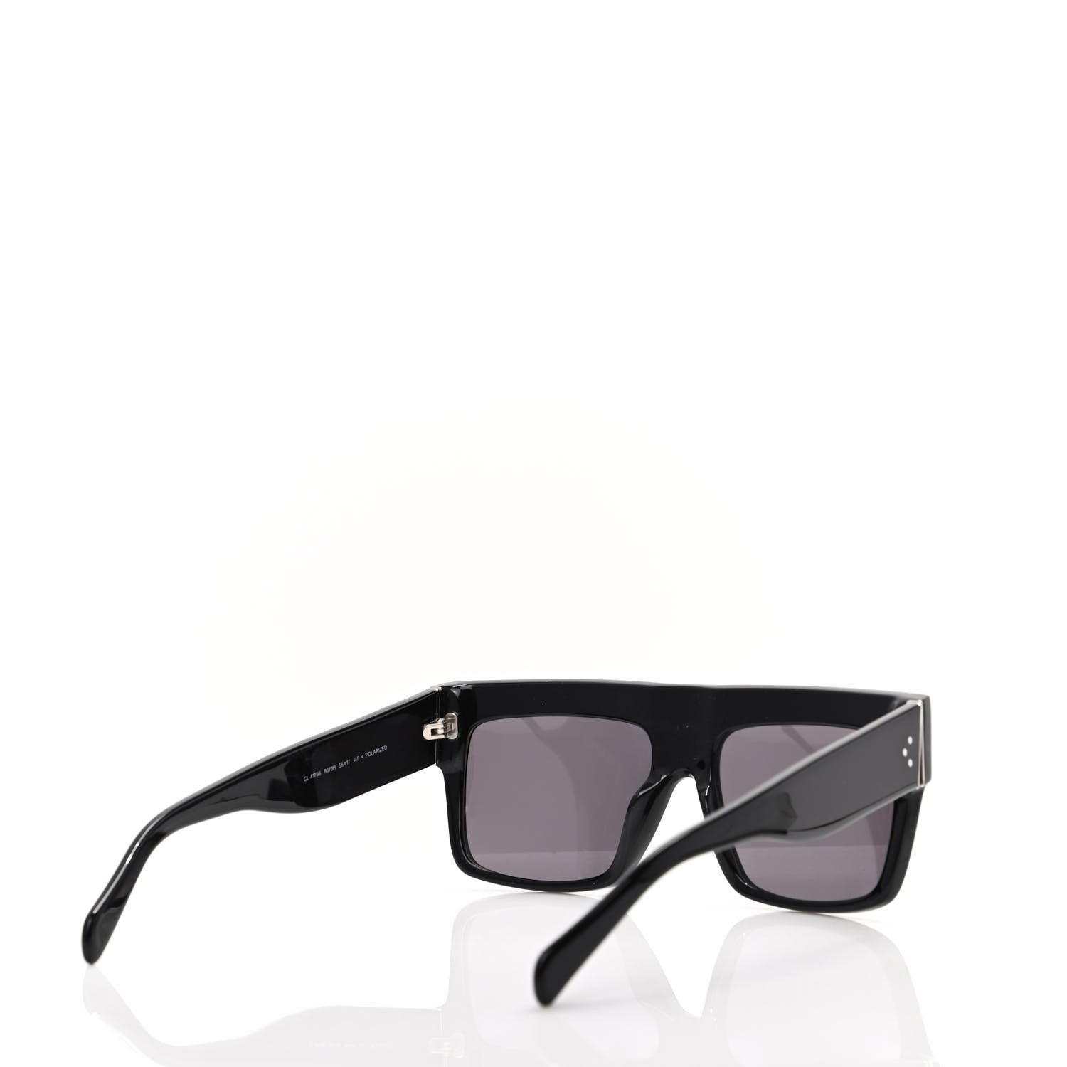 Celine Polarized ZZ Top Sunglasses CL 41756 Black 4 of 7
