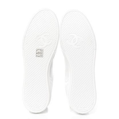 Chanel Calfskin CC Sneakers 39 White 5 of 8