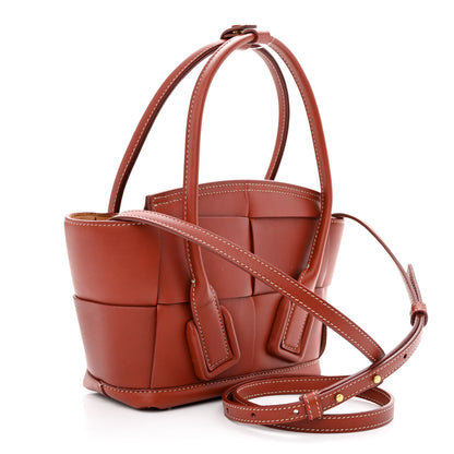 Bottega Veneta French Calfskin Maxi Intrecciato Mini Arco Rust 3 of 10
