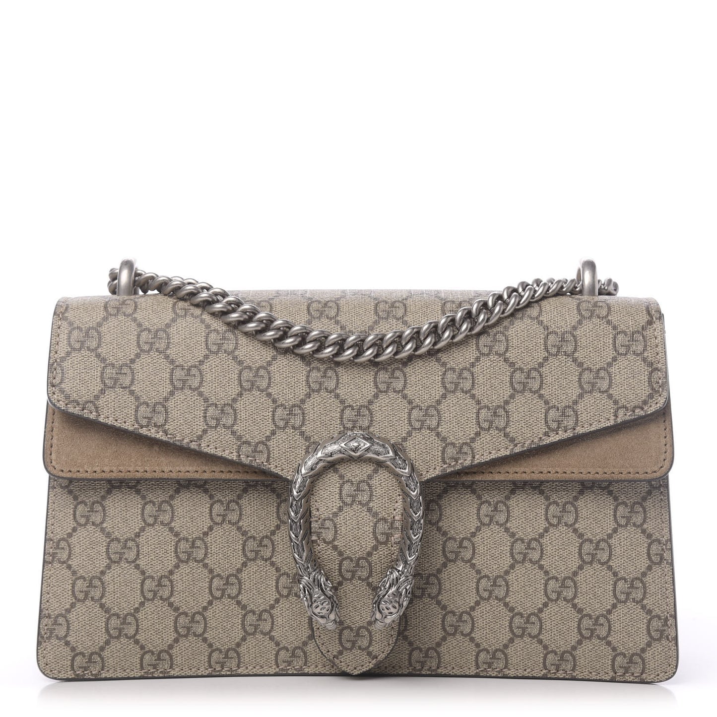 GG Supreme Monogram Small Dionysus Shoulder Bag Taupe