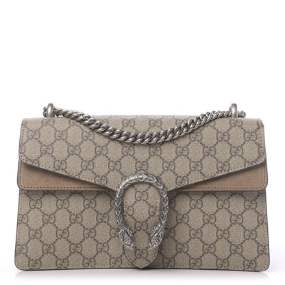 Gucci GG Supreme Monogram Small Dionysus Shoulder Bag Taupe 1 of 11