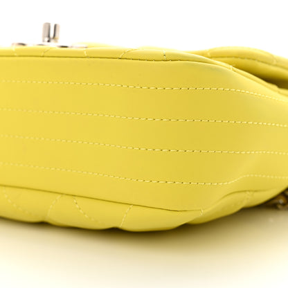 Chanel Rubber Quilted Lambskin Mini Square Coco Rain Flap Yellow 11 of 14