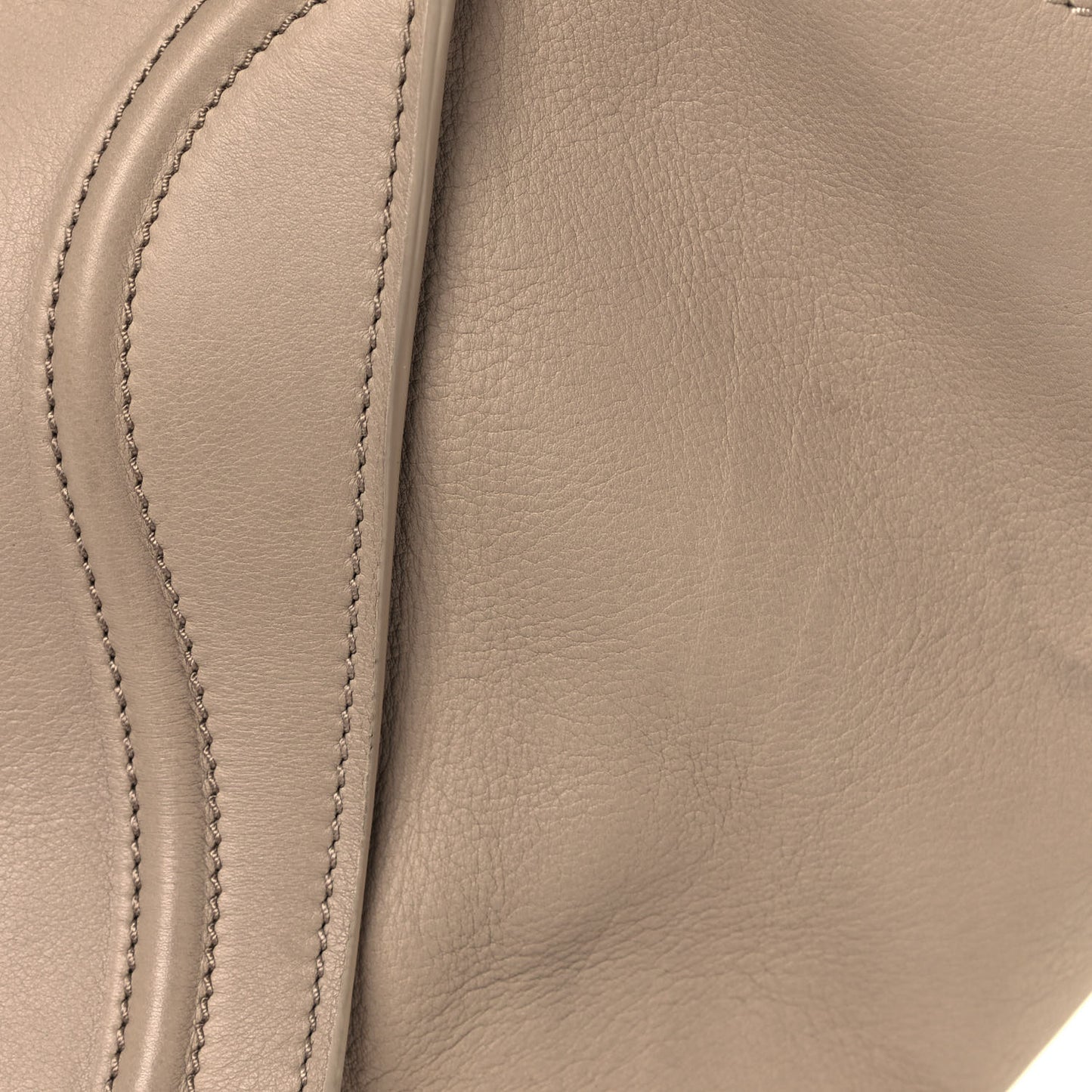 Supple Calfskin Medium Phantom Luggage Beige