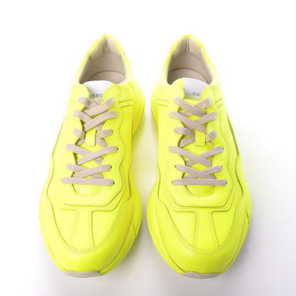 Gucci Calfskin Mens Rhyton Sneakers 11 Yellow Fluo 6 of 10