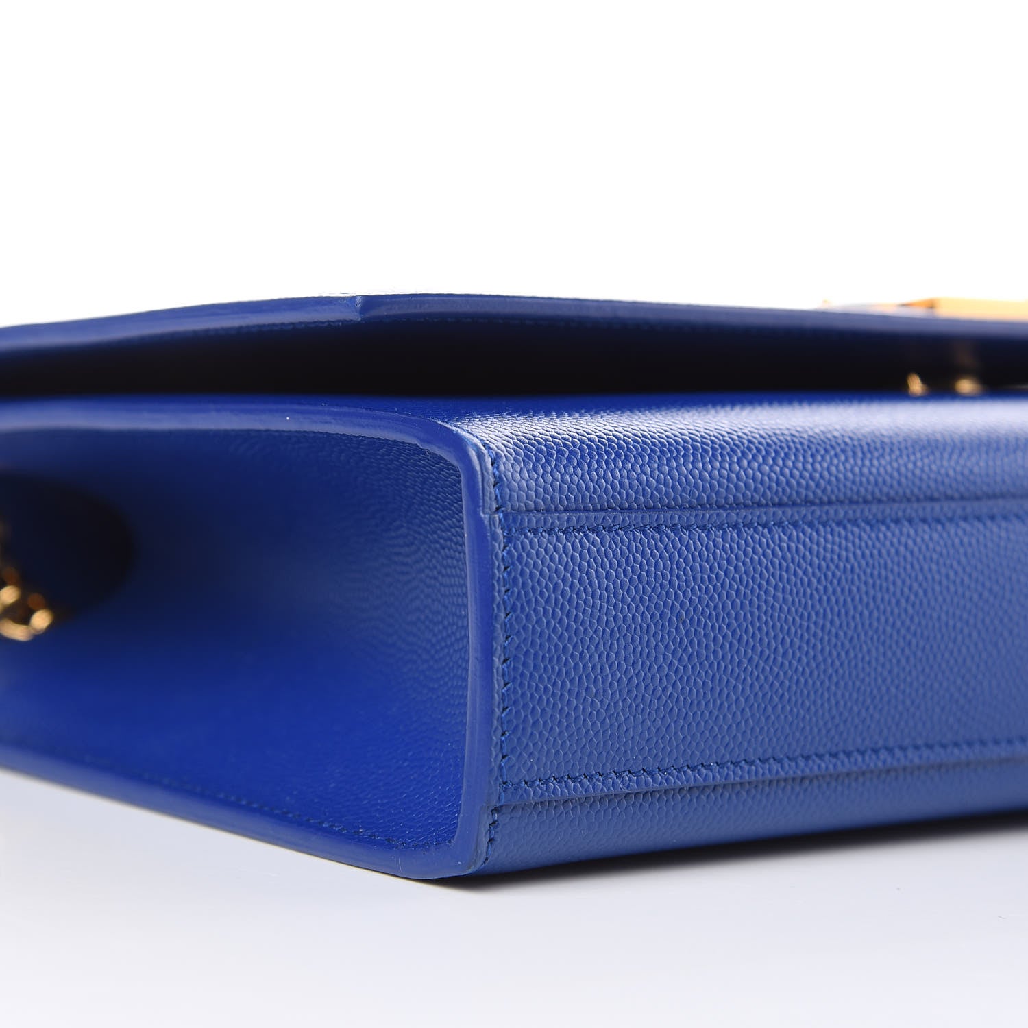 Saint Laurent Grain De Poudre Medium Classic Monogram Kate Satchel Flash Blue 7 of 11