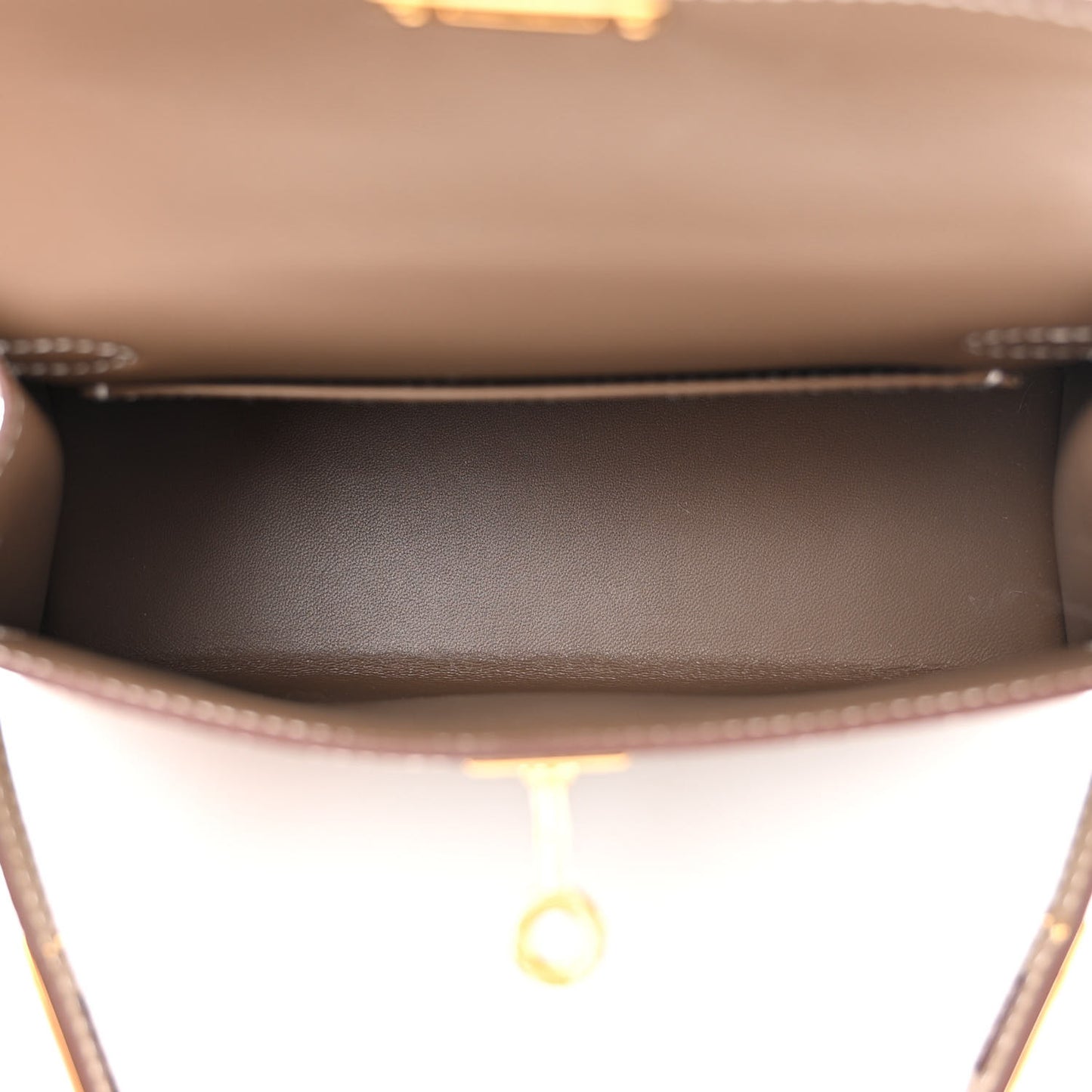 Epsom Mini Kelly Sellier 20 Etoupe