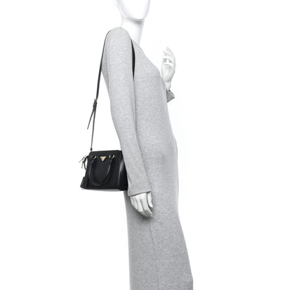 Prada Saffiano Soft Calfskin Mini Zippered Crossbody Black 2 of 10
