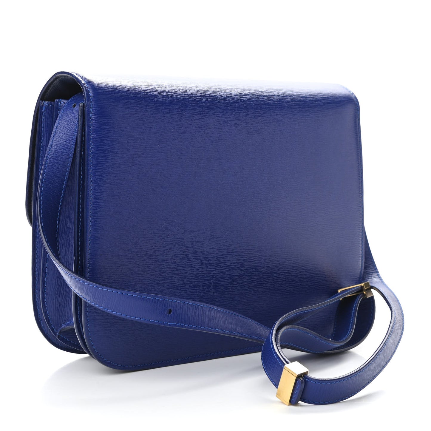 Liege Calfskin Medium Classic Box Flap Bag Indigo