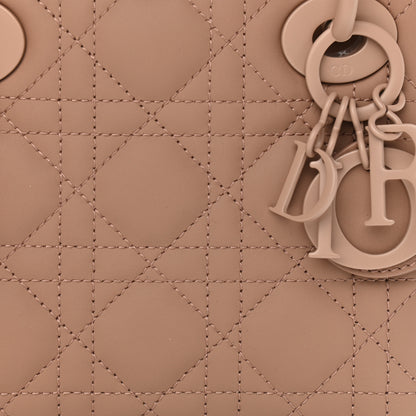 Christian Dior Ultra Matte Calfskin Cannage Mini Lady Dior Light Beige 8 of 11