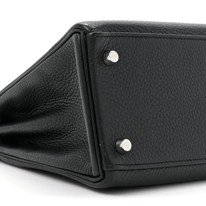 Hermes Taurillon Clemence Kelly Retourne 28 Black 9 of 17