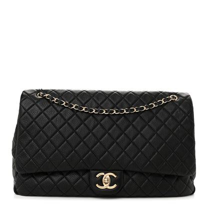 Chanel Calfskin Quilted XXL Travel Flap Bag Black 1 of 10