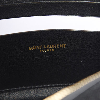 Saint Laurent Grain De Poudre Matelasse Monogram Mini Lou Camera Bag Black 6 of 10