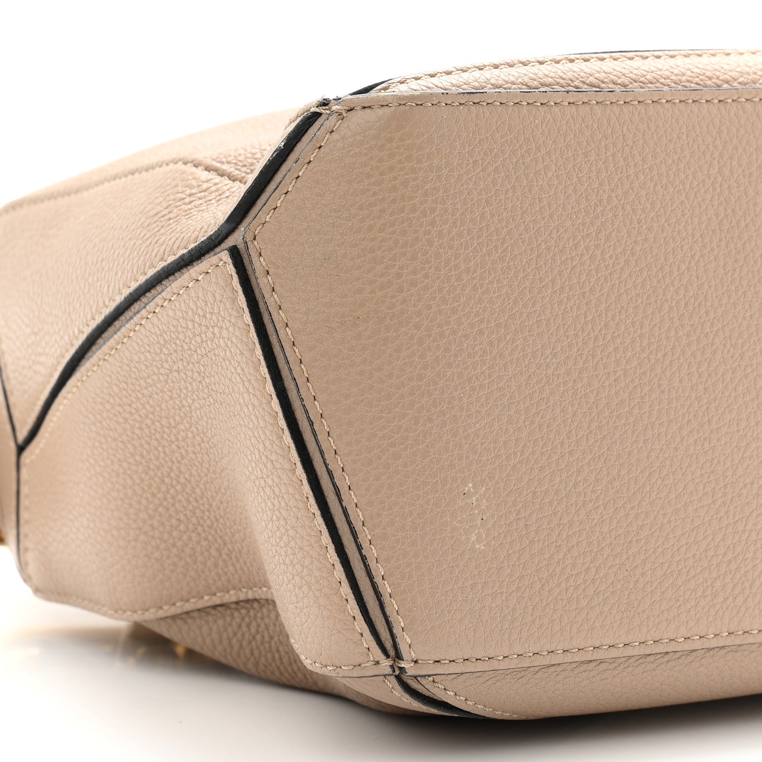 Loewe Grained Calfskin Small Puzzle Bag Sand 8 of 9