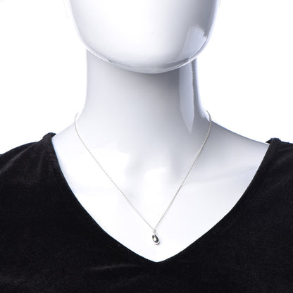 Tiffany Sterling Silver Elsa Peretti Tear Drop Pendant Necklace 2 of 9
