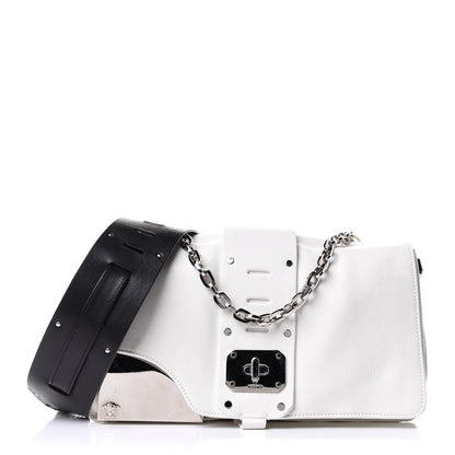 Versace Goatskin Large Stardvst Shoulder Bag White Black 1 of 15