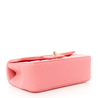 Chanel Caviar Quilted Mini Top Handle Rectangular Flap Pink 4 of 12