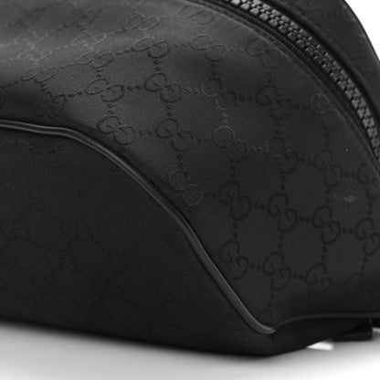 Gucci Nylon Monogram Fanny Pack Belt Bag Black 10 of 10