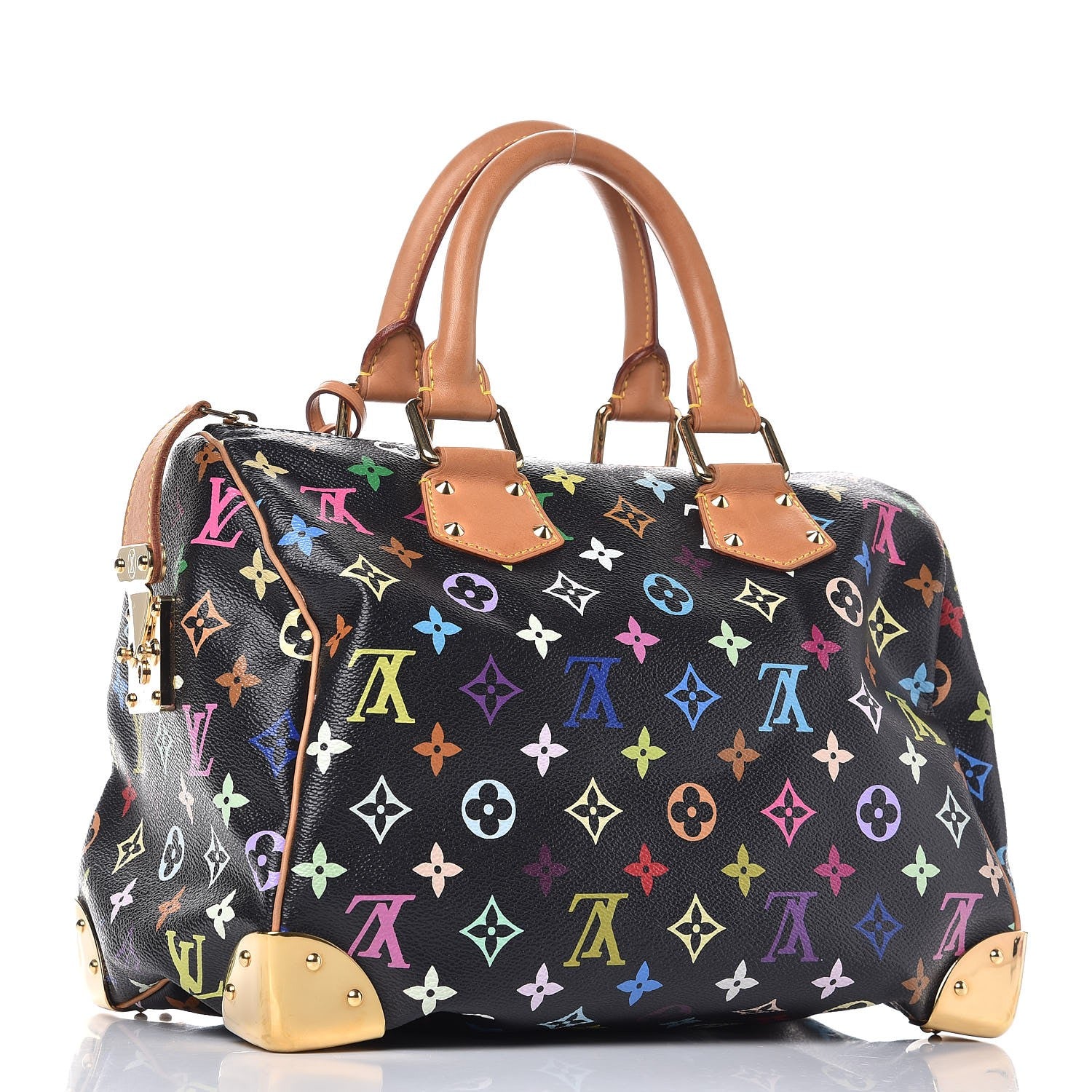 Louis Vuitton Monogram Multicolor Speedy 30 Black 3 of 11