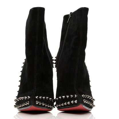 Christian Louboutin Veau Velours Willetta 100 Ankle Boots 39 Black 2 of 6