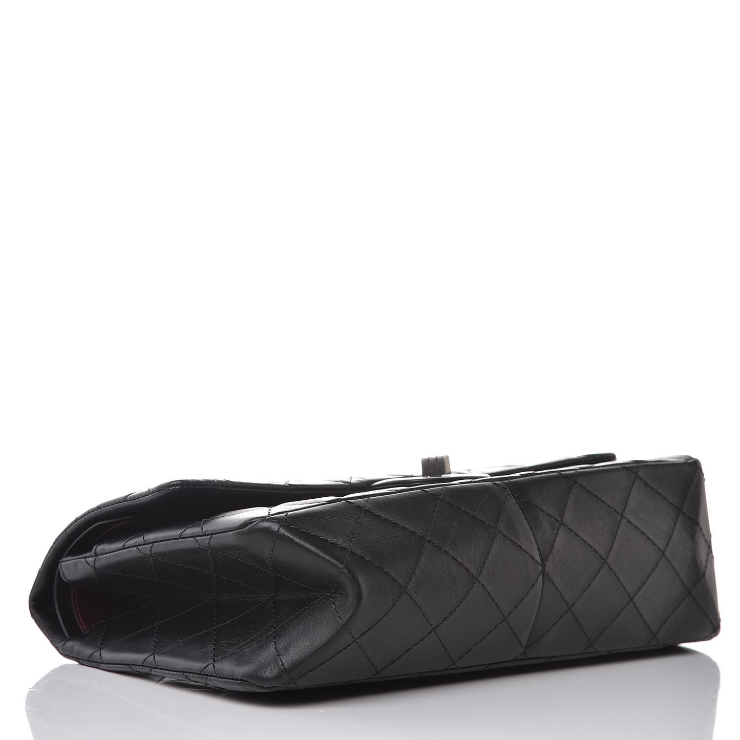 Aged Calfskin Quilted 2.55 Reissue 226 Flap Black