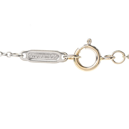 Tiffany Platinum Diamond .41ct Fleur De Lis Key Pendant Necklace 5 of 7