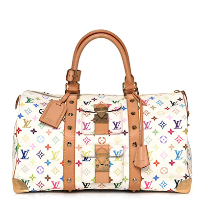 Louis Vuitton Monogram Multicolor Keepall 45 White 1 of 16