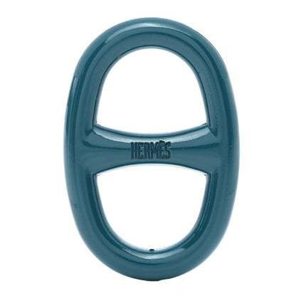 Hermes Lacquer Chaine D'Ancre Scarf Ring Bleu Canard 1 of 5