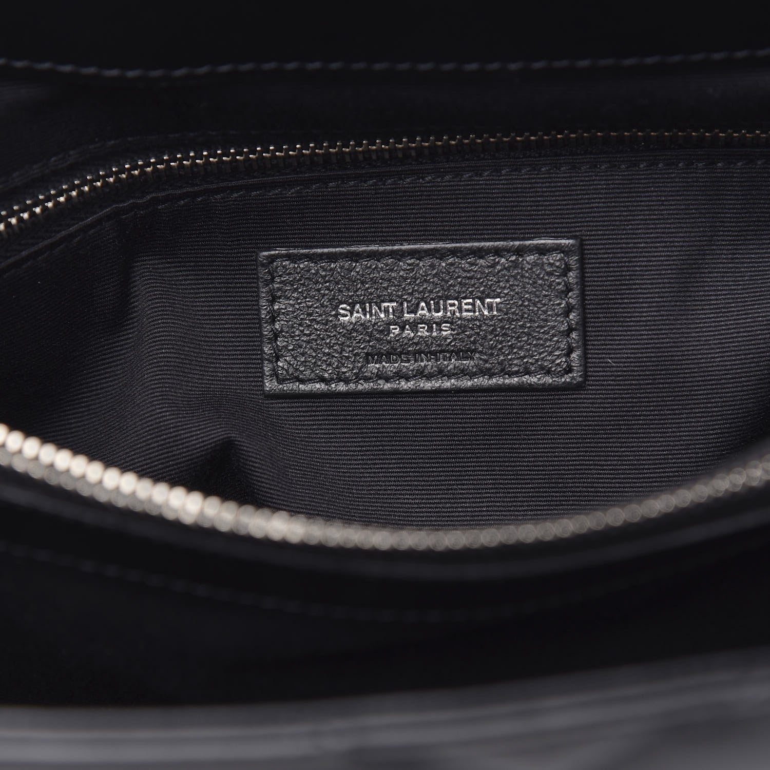 Saint Laurent Calfskin Y Quilted Monogram Medium Loulou Chain Satchel Black 8 of 11