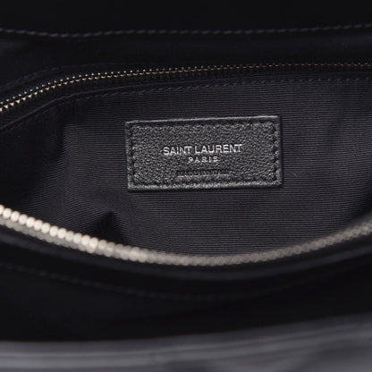 Saint Laurent Calfskin Y Quilted Monogram Medium Loulou Chain Satchel Black 8 of 11