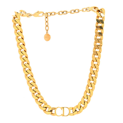 Christian Dior Metal Danseuse Etoile Chain Choker Necklace Gold 3 of 5