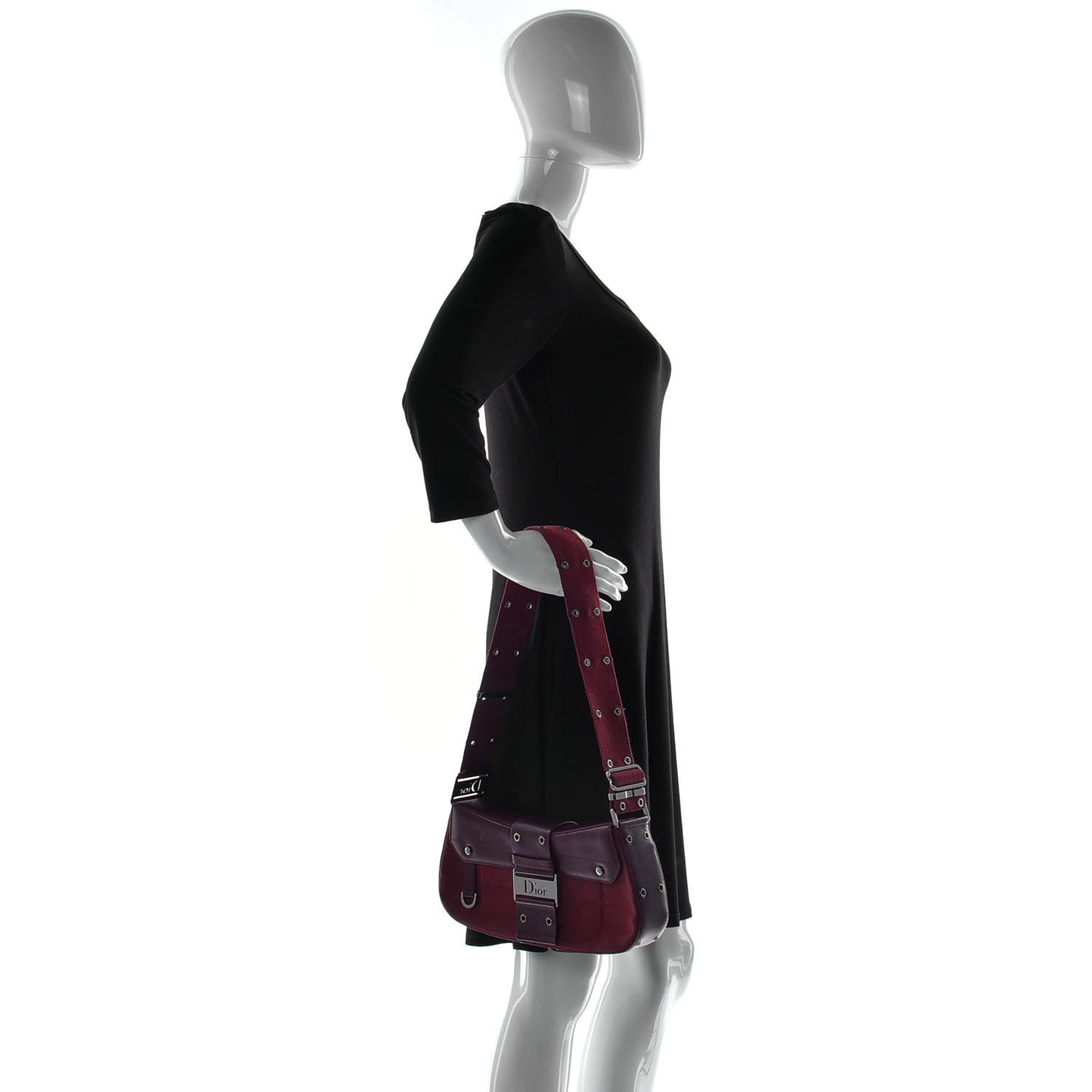 Canvas Calfskin Street Chic Columbus Ave Burgundy