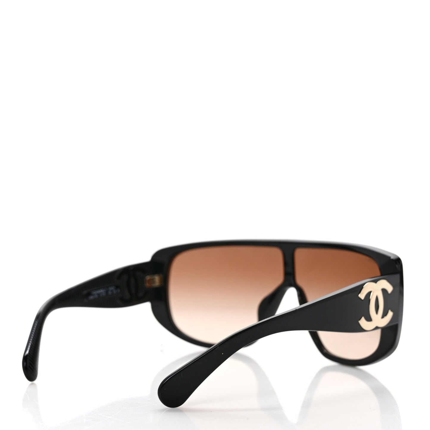 Acetate Shield Sunglasses 5495 Black