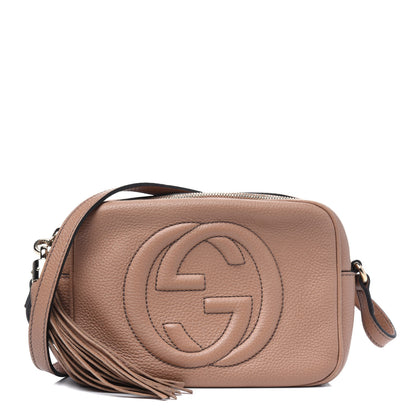 Gucci Pebbled Calfskin Small Soho Disco Bag Camelia 1 of 20