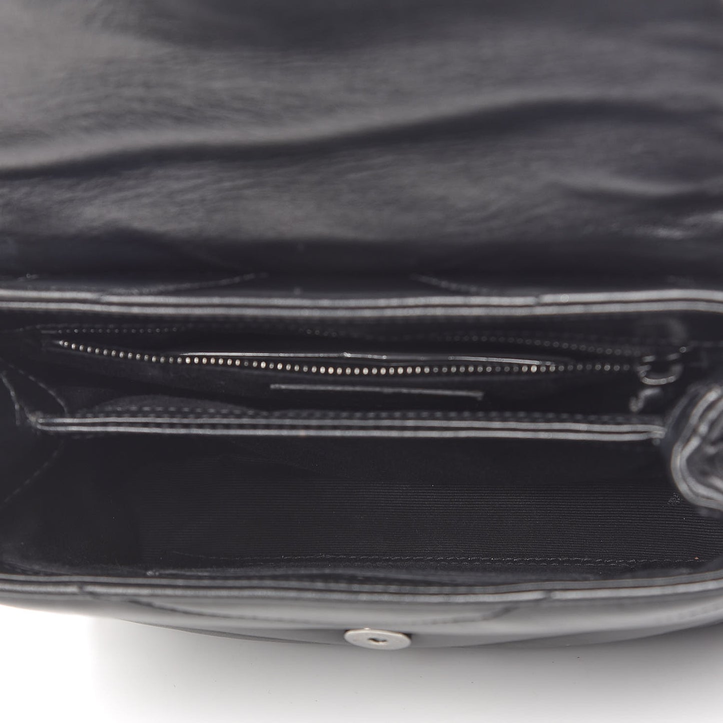 Calfskin Y Quilted Monogram Toy Loulou Crossbody Bag Black