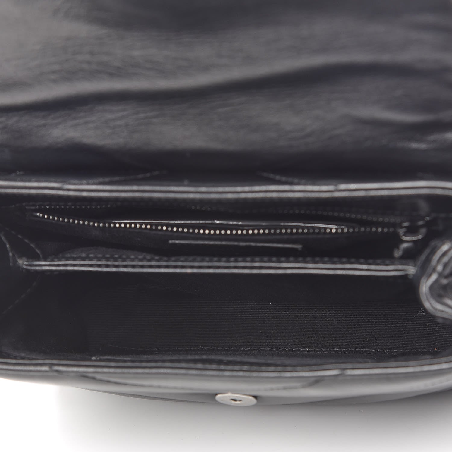 Saint Laurent Calfskin Y Quilted Monogram Toy Loulou Crossbody Bag Black 5 of 11