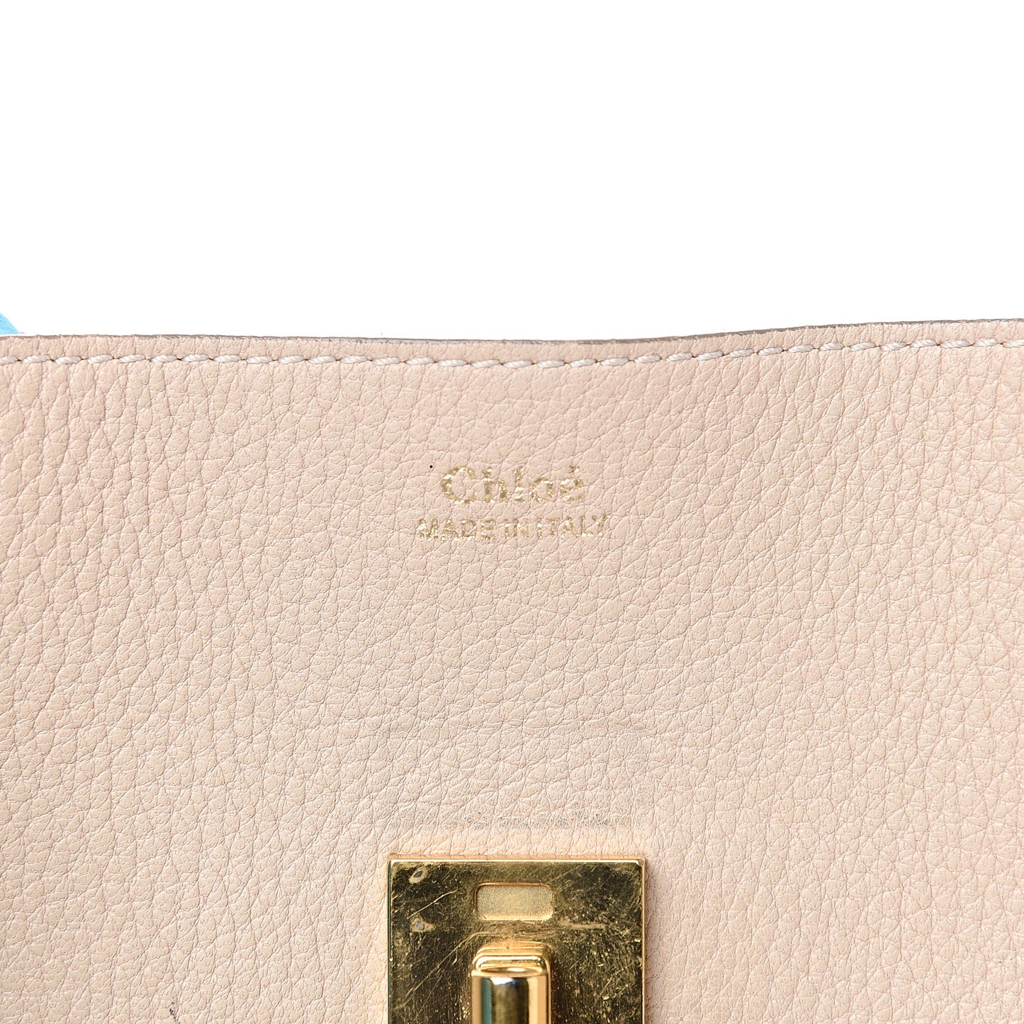 Grained Lambskin Mini Drew Shoulder Bag Biscotti Beige
