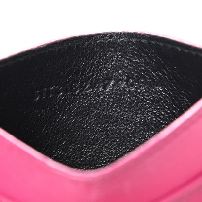 Saint Laurent Calfskin Classic Y Card Case Fuchsia 7 of 15