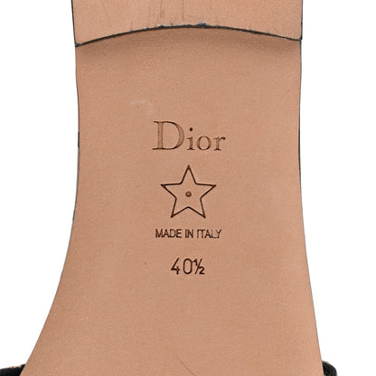 Christian Dior Canvas Union Embroidered Dway Flat Slide Sandals 40.5 Fard 8 of 9