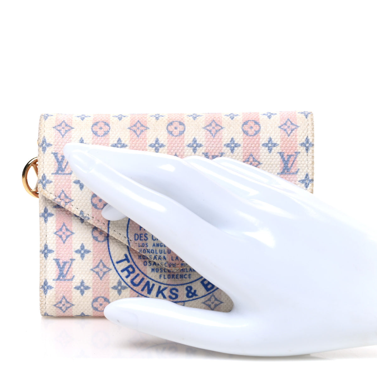 Minigram LV Stamp Victorine Wallet Blue