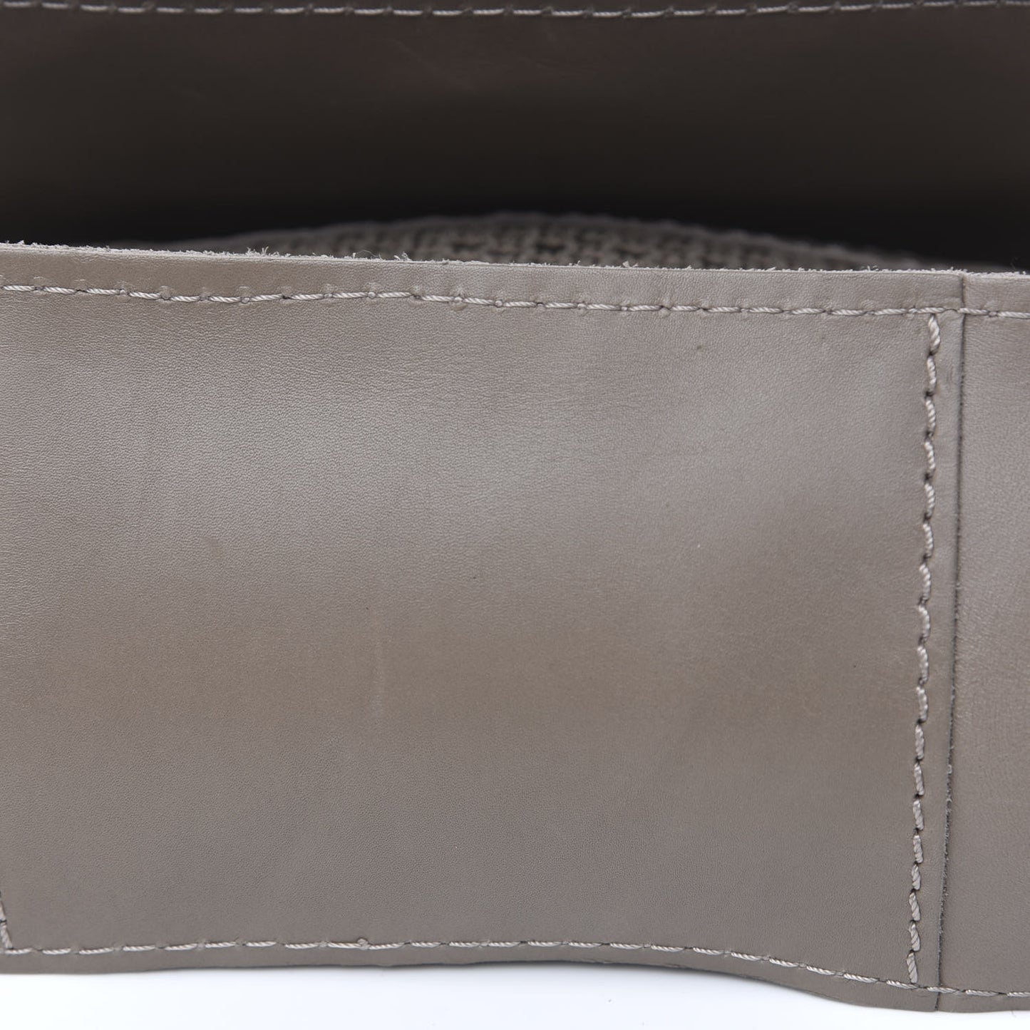Calfskin Stitched Mini Highlander Messenger Taupe