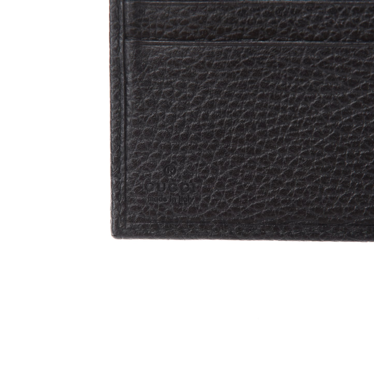 Dollar Calfskin Double G French Flap Wallet Black