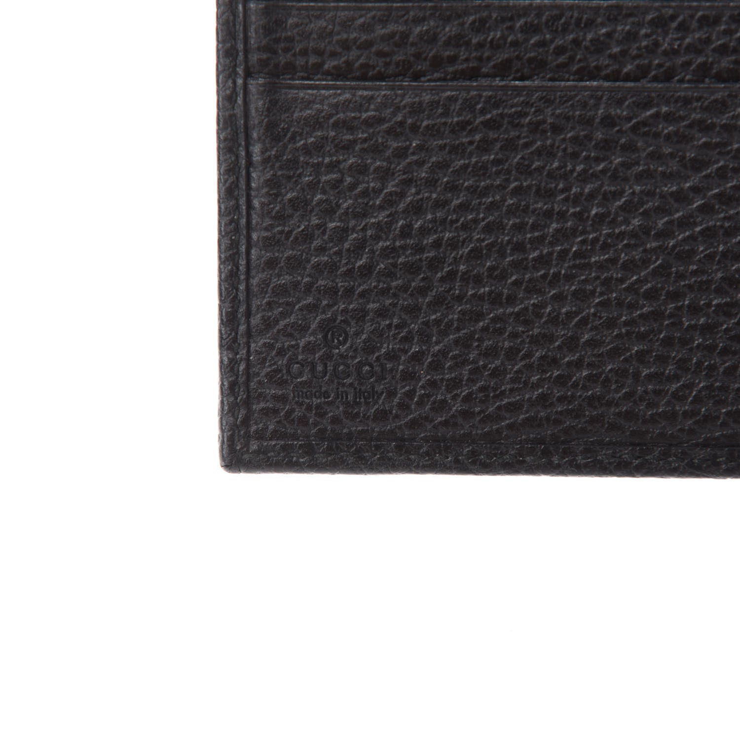 Gucci Dollar Calfskin Double G French Flap Wallet Black 6 of 7